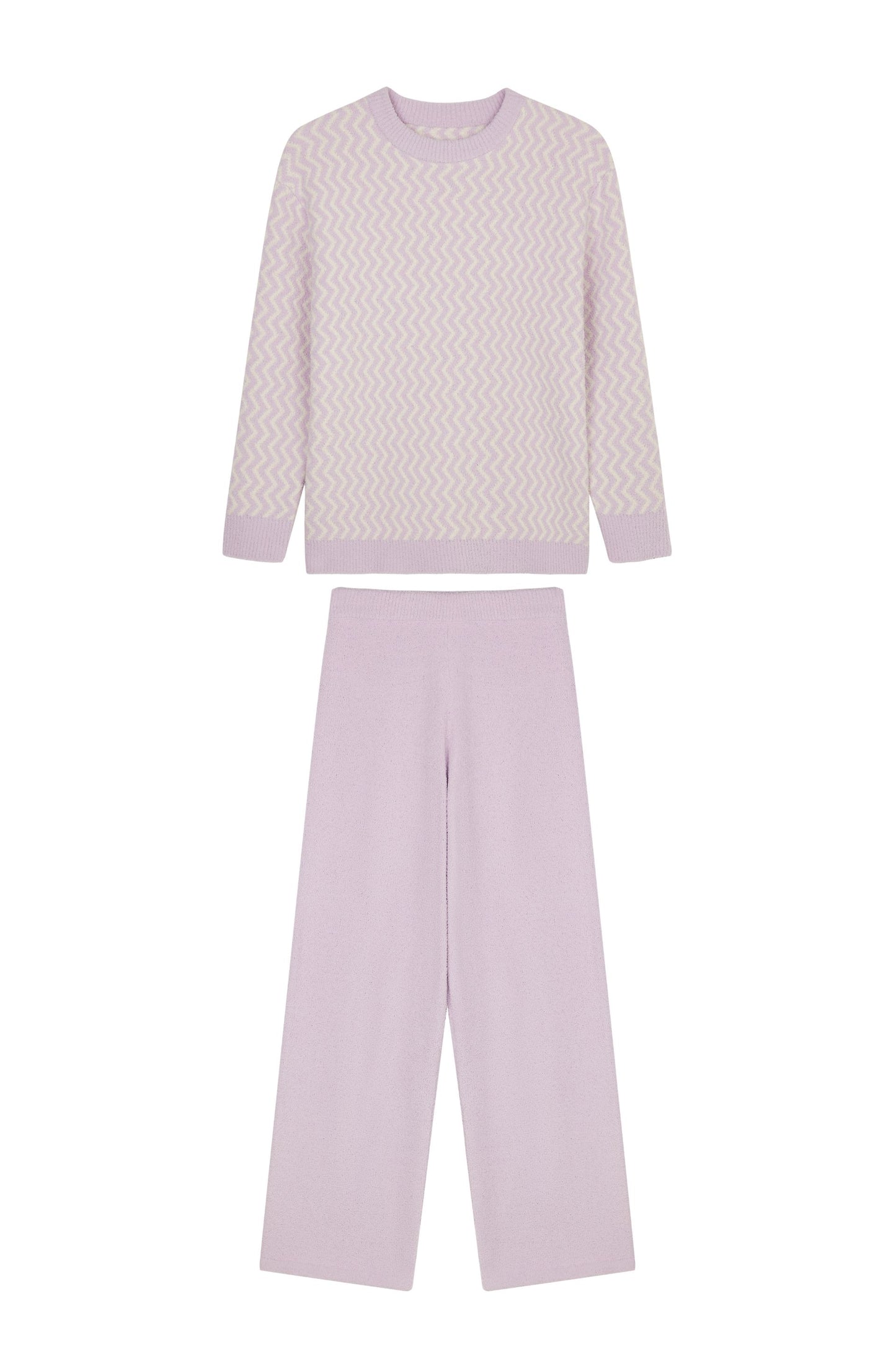 A purple Plush Fleece Pajama Set