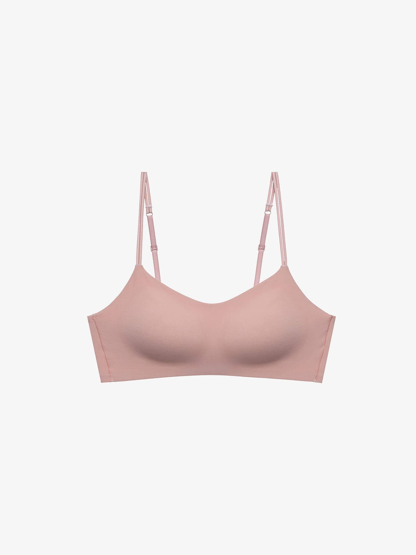 Flat lay of Clay Pink bra