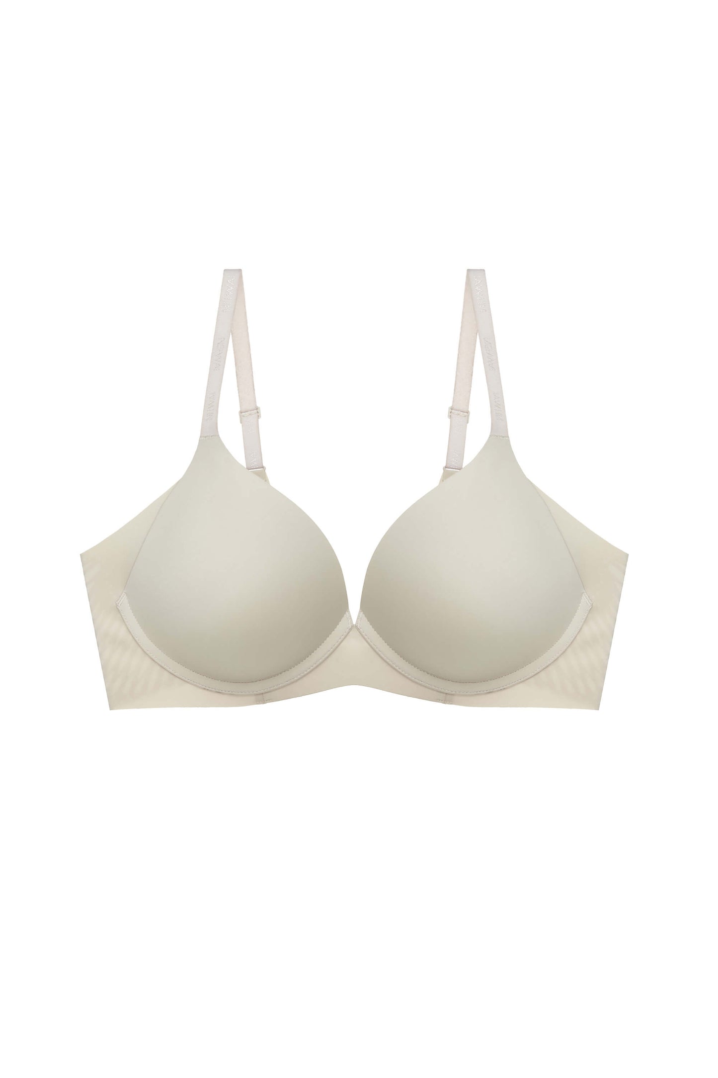 Front view of cream bra