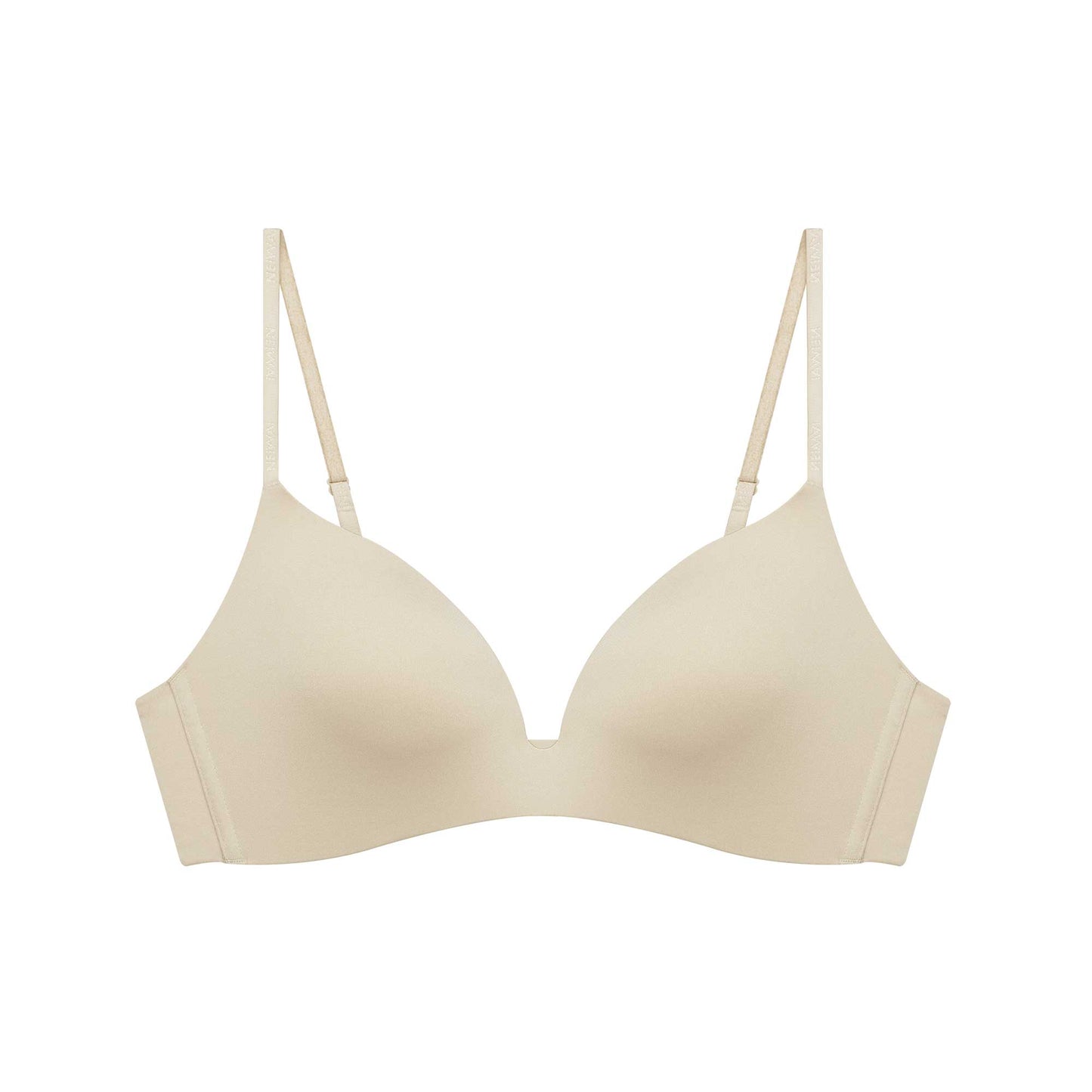 A Nude Shape Triangle Bra 2.0 in champagne color