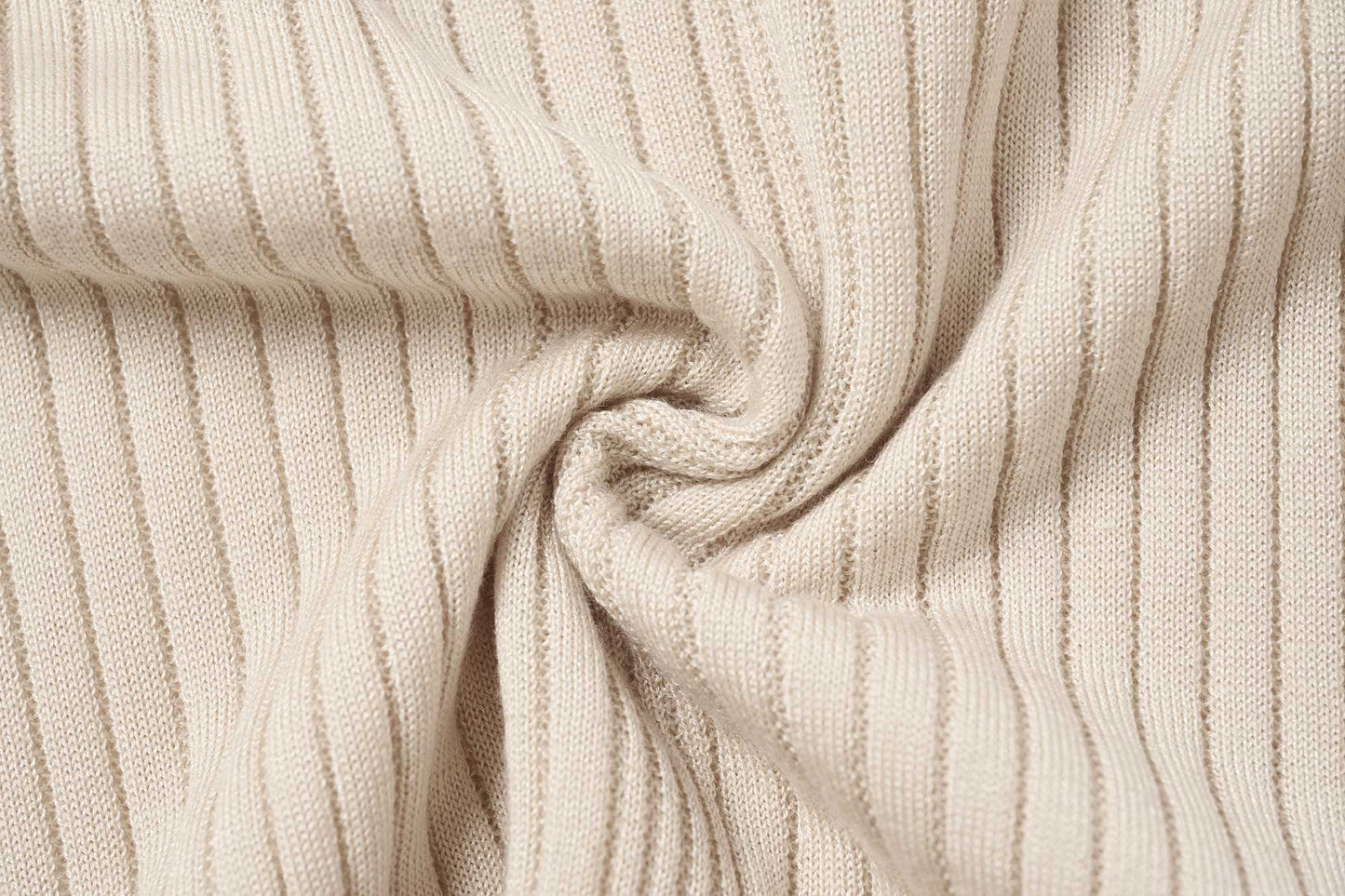 close up of light pink knitted fabric