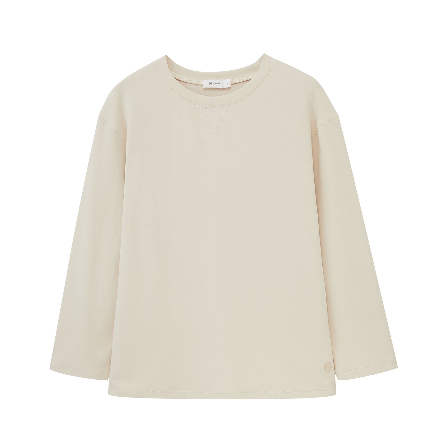 a cream color pull over top