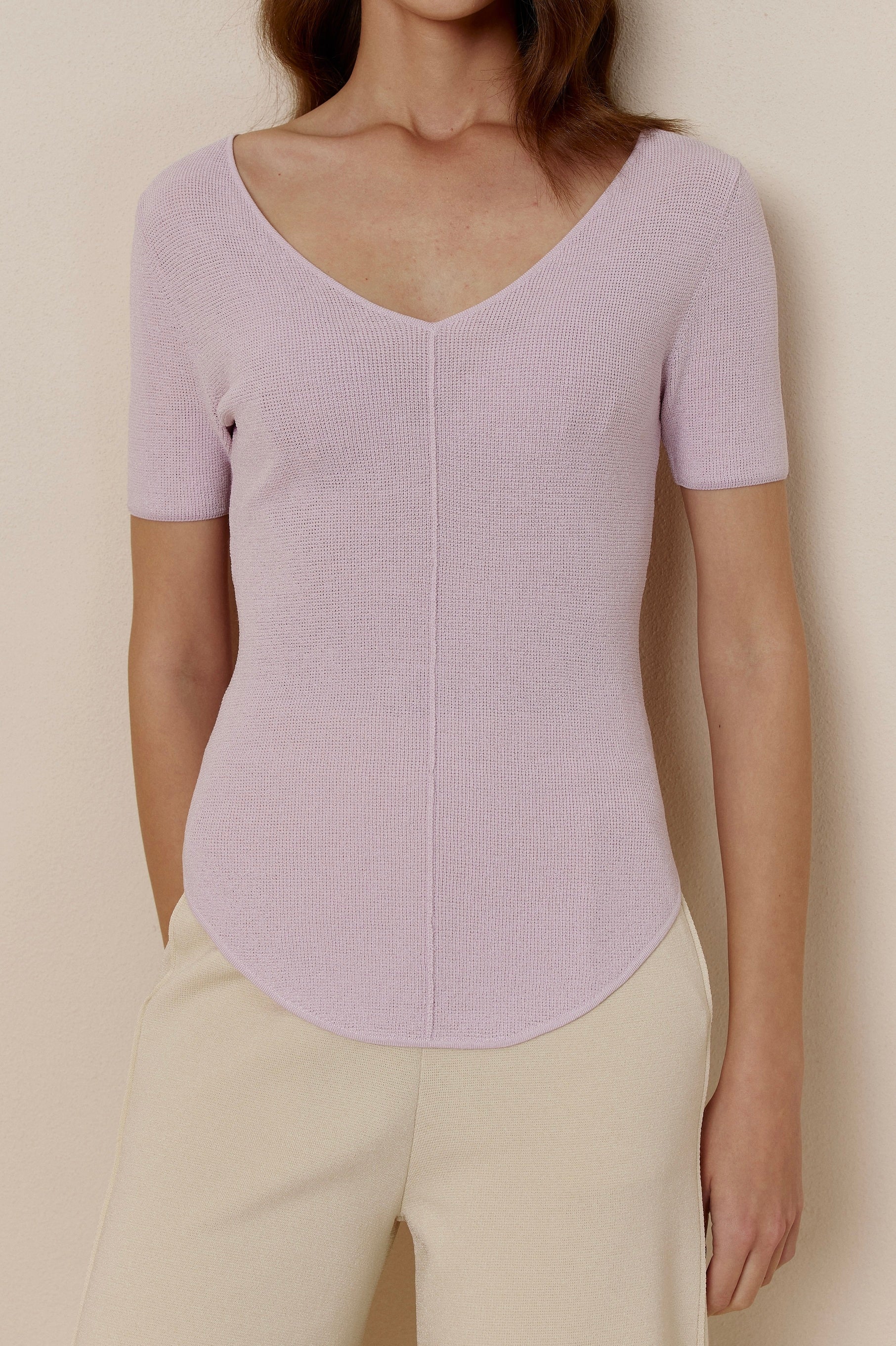 PATTERN HOUR Women's T-Shirt Bodysuit Short Sleeve Mousse Series