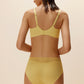 woman wearing yellow bra and brief back