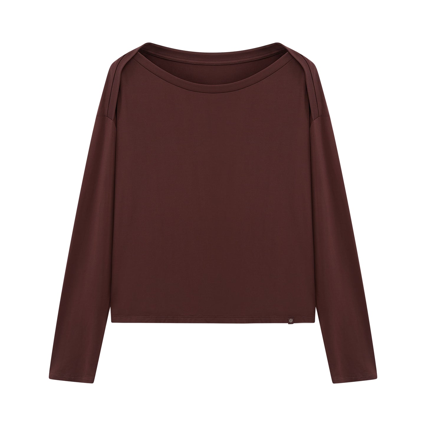 Flat lay of brown top