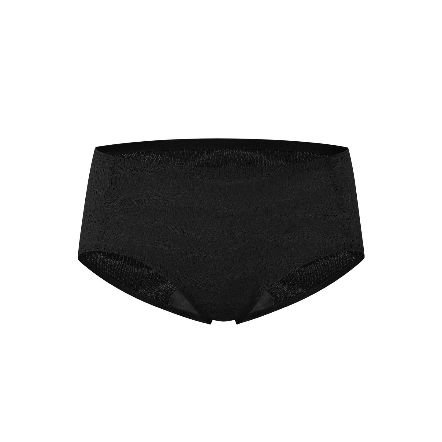 Flat lay of black underwear