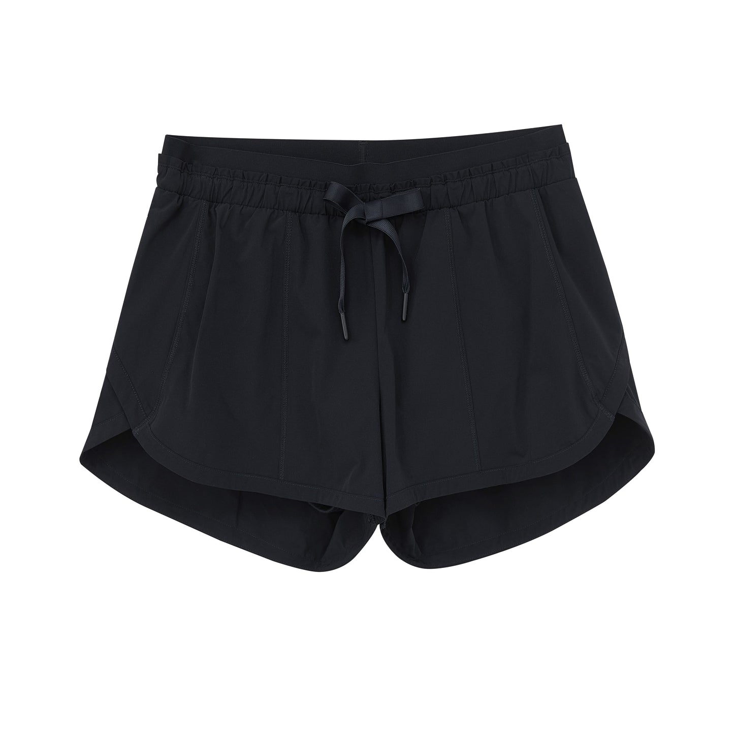 a black training shorts.