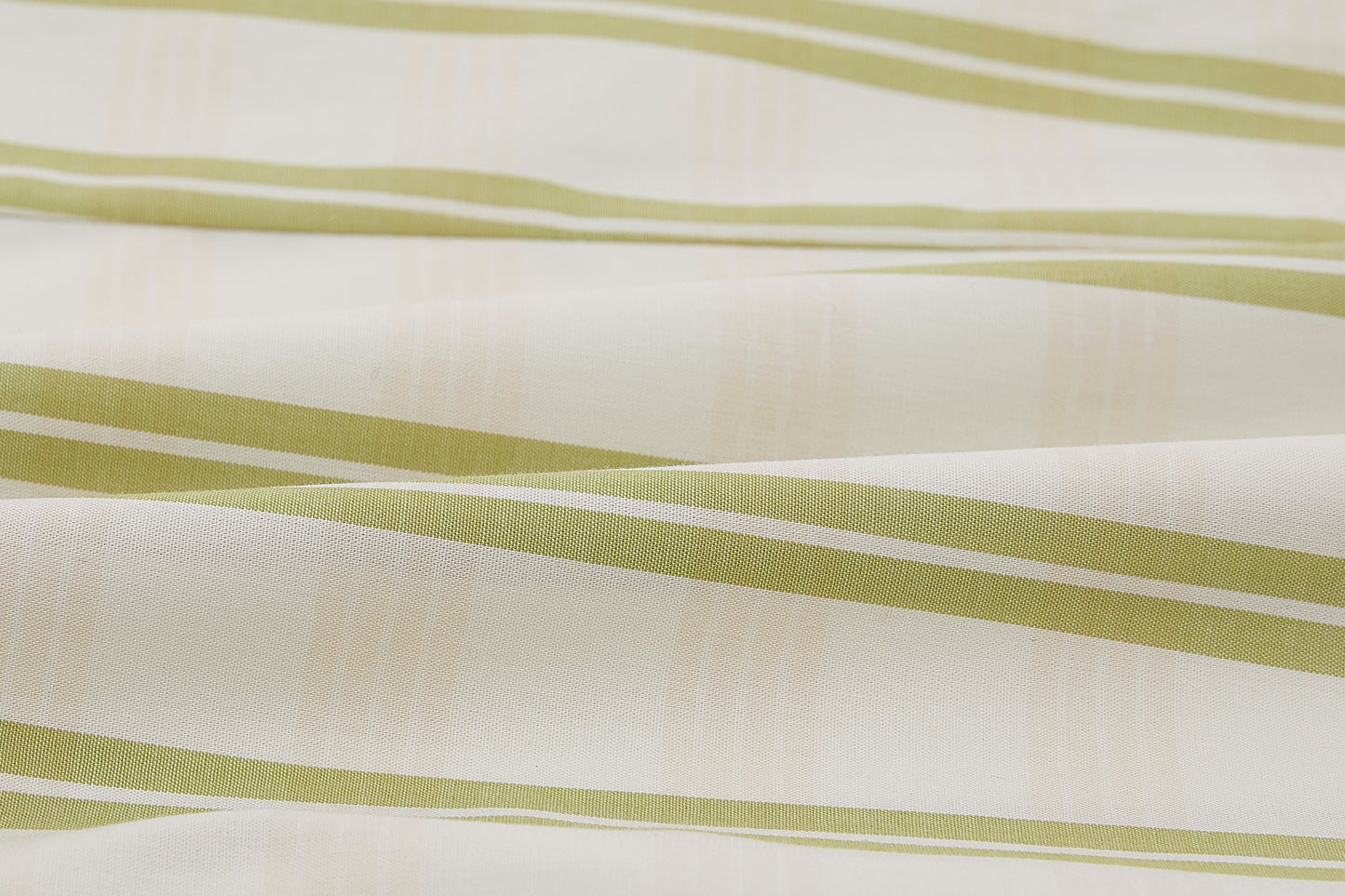 Closeup of white and greeen fabric