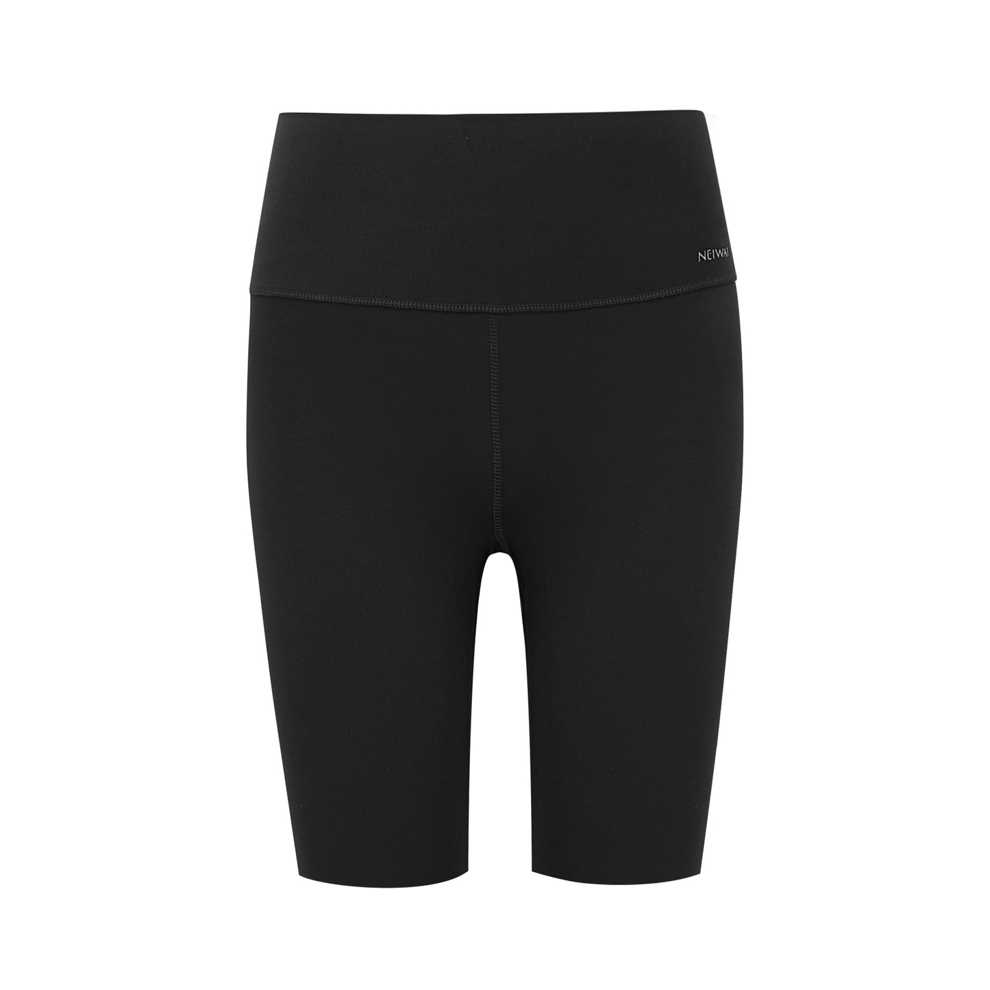 a pair of black biker shorts