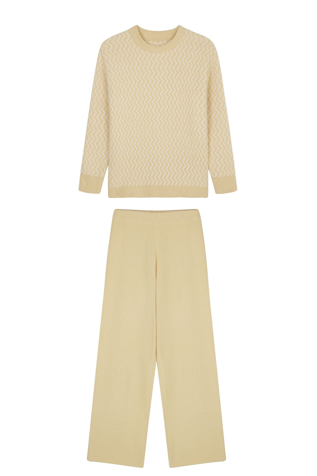 A yellow Plush Fleece Pajama Set