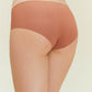 back view of woman wearing rust-colored underwear