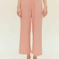 woman in pink lounge pants