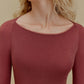 women in red Cashmere Thermal Underwear Top