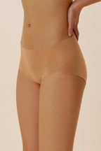 woman in tan underwear