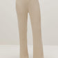 ivory flare knitted pants