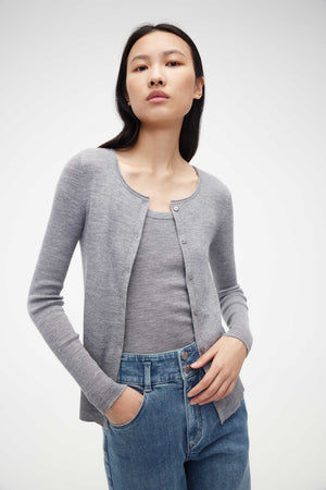 Washable merino outlet boyfriend cardigan sweater