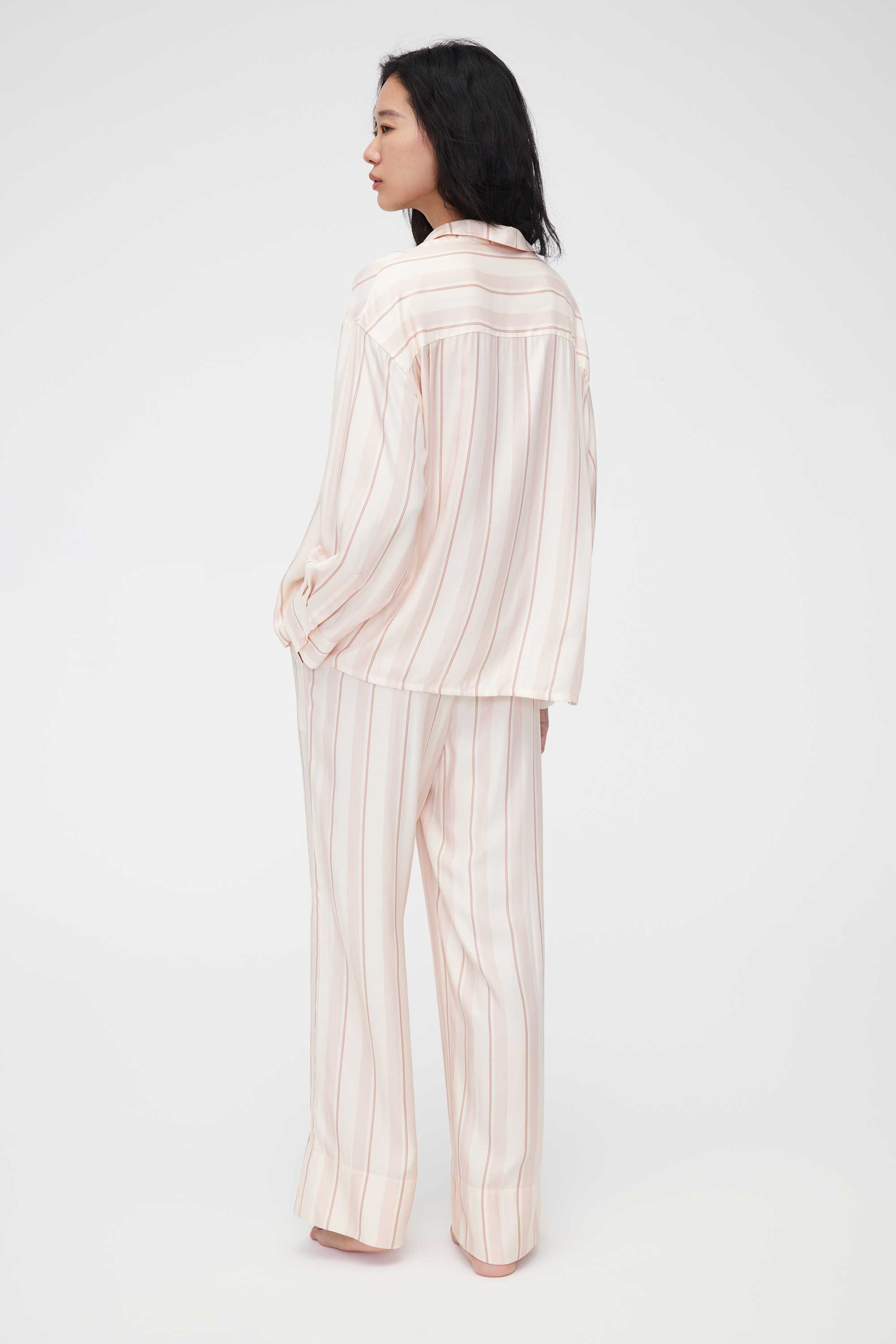 back of pink pajama set