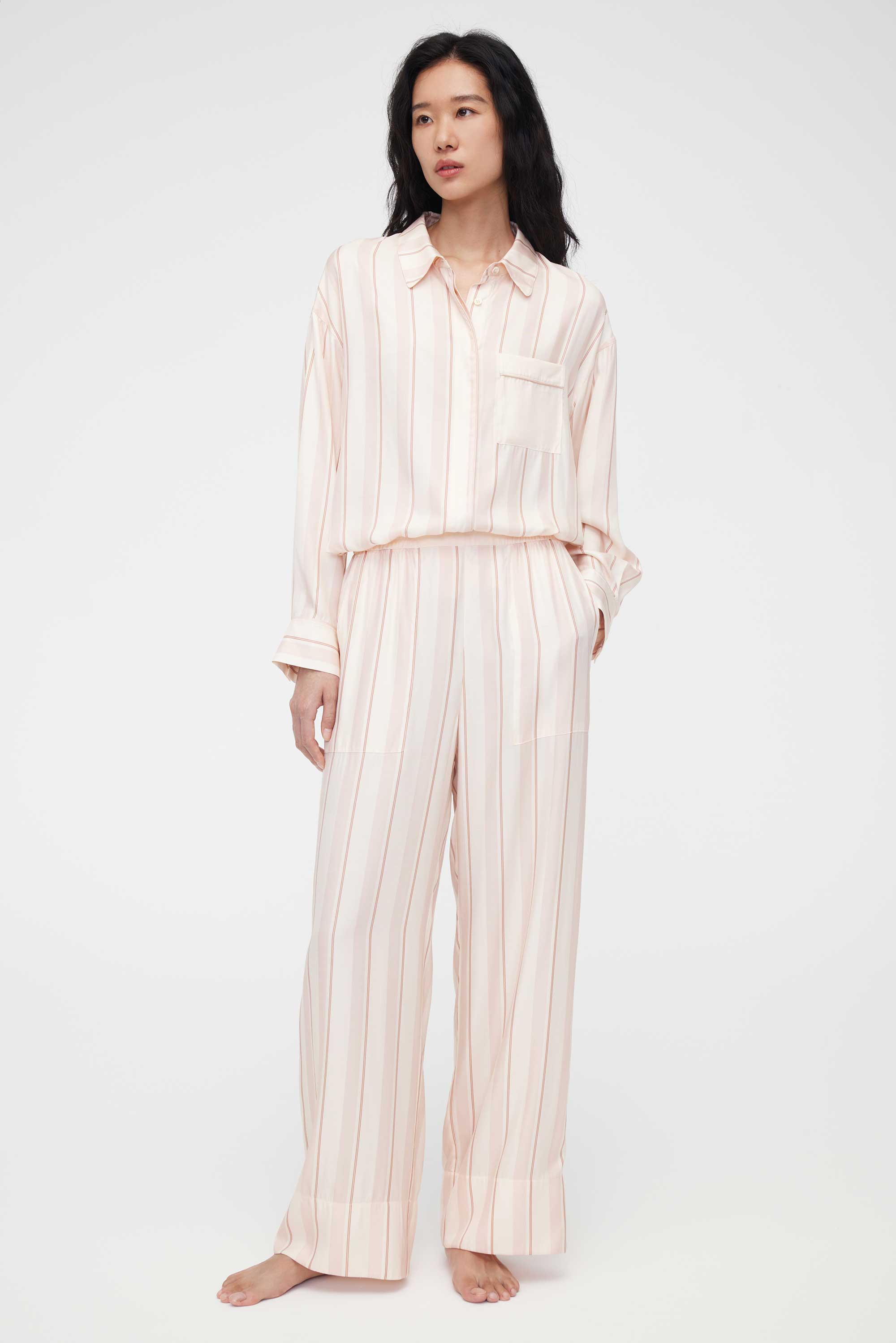 woman in pajama set