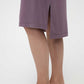The lower part of a purple pajama dress
