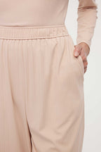 close up of pink lounge pants