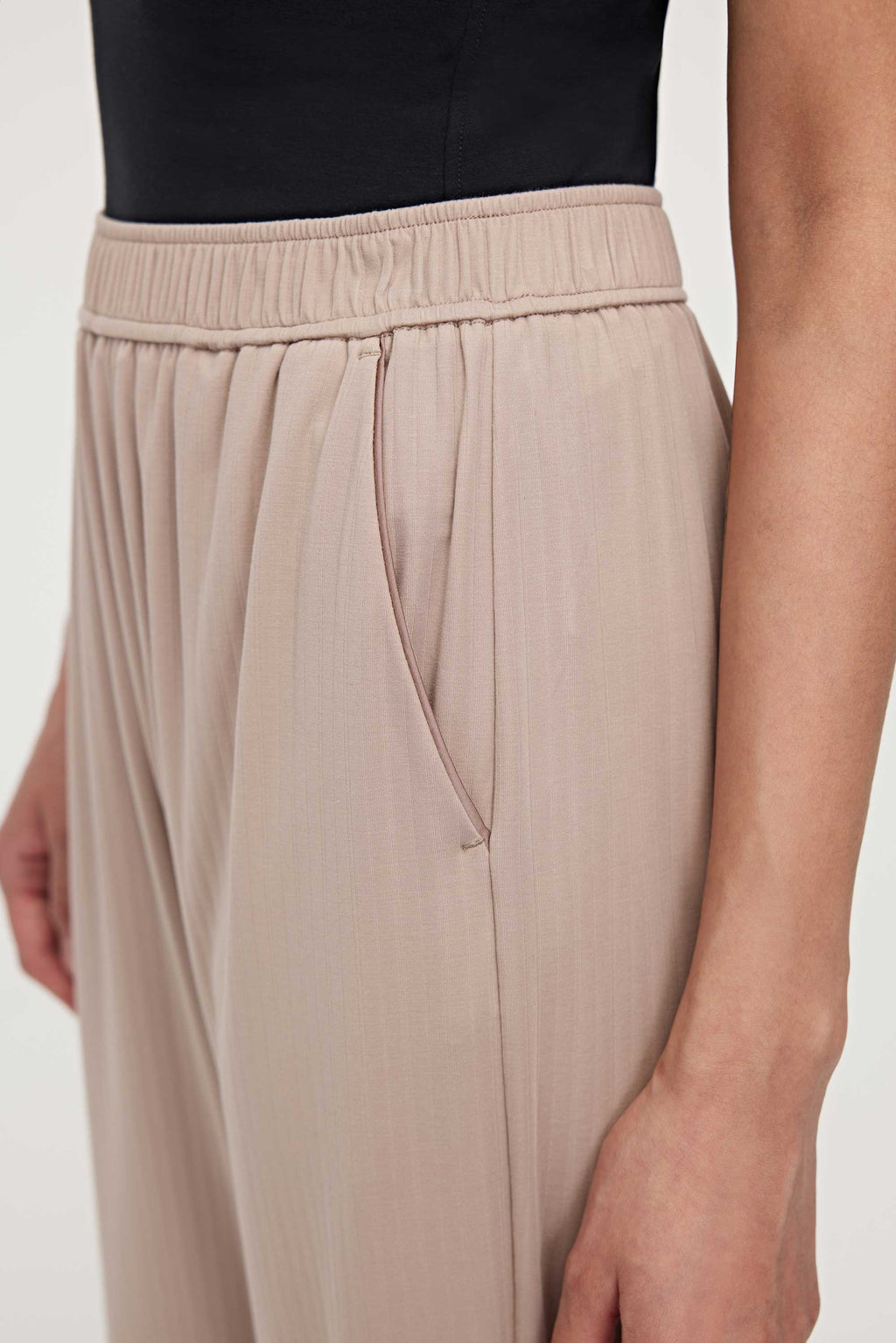 side close up of the lounge pants