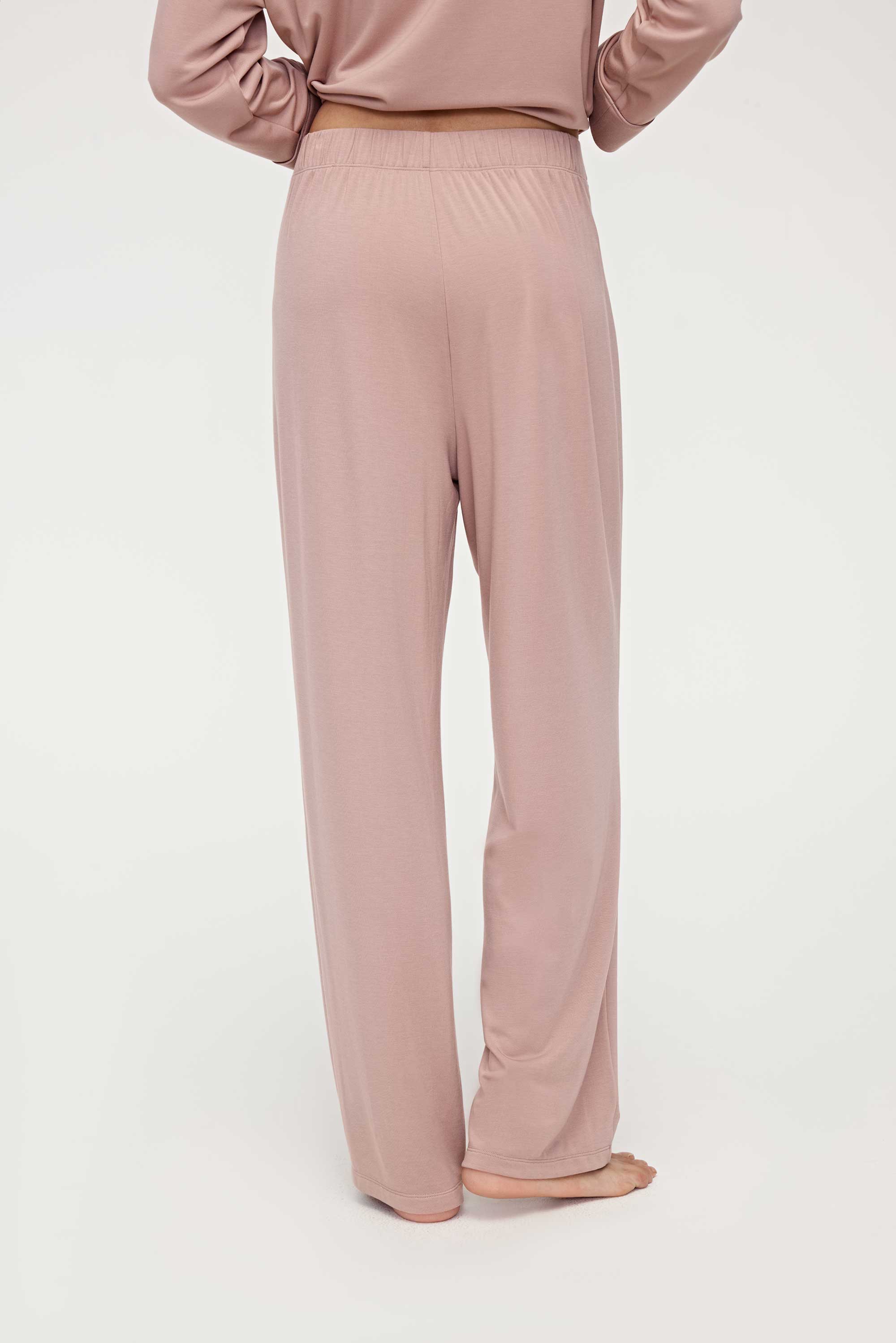 Back side of the pink pajama pants