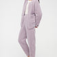 Woman wearing purple Fleece Pajama Set