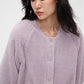 Front view of purple Fleece Pajama Top