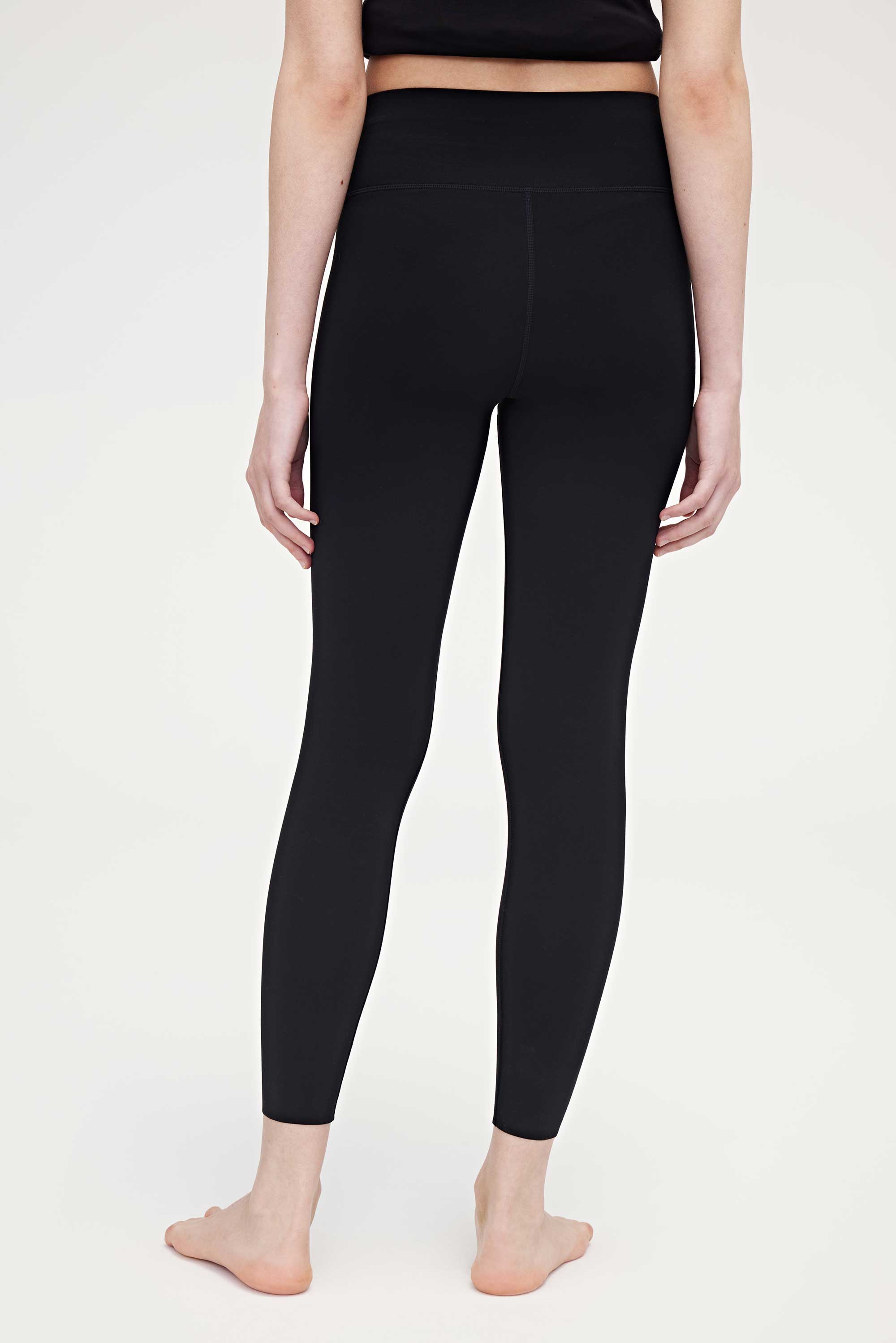 back of the black leggings