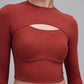 Mousse Cut-out Padded Crop Top