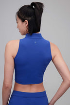 back of blue tank