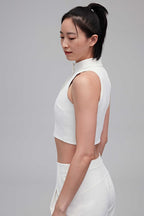 side view of white tank
