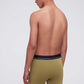 back of man in green brief