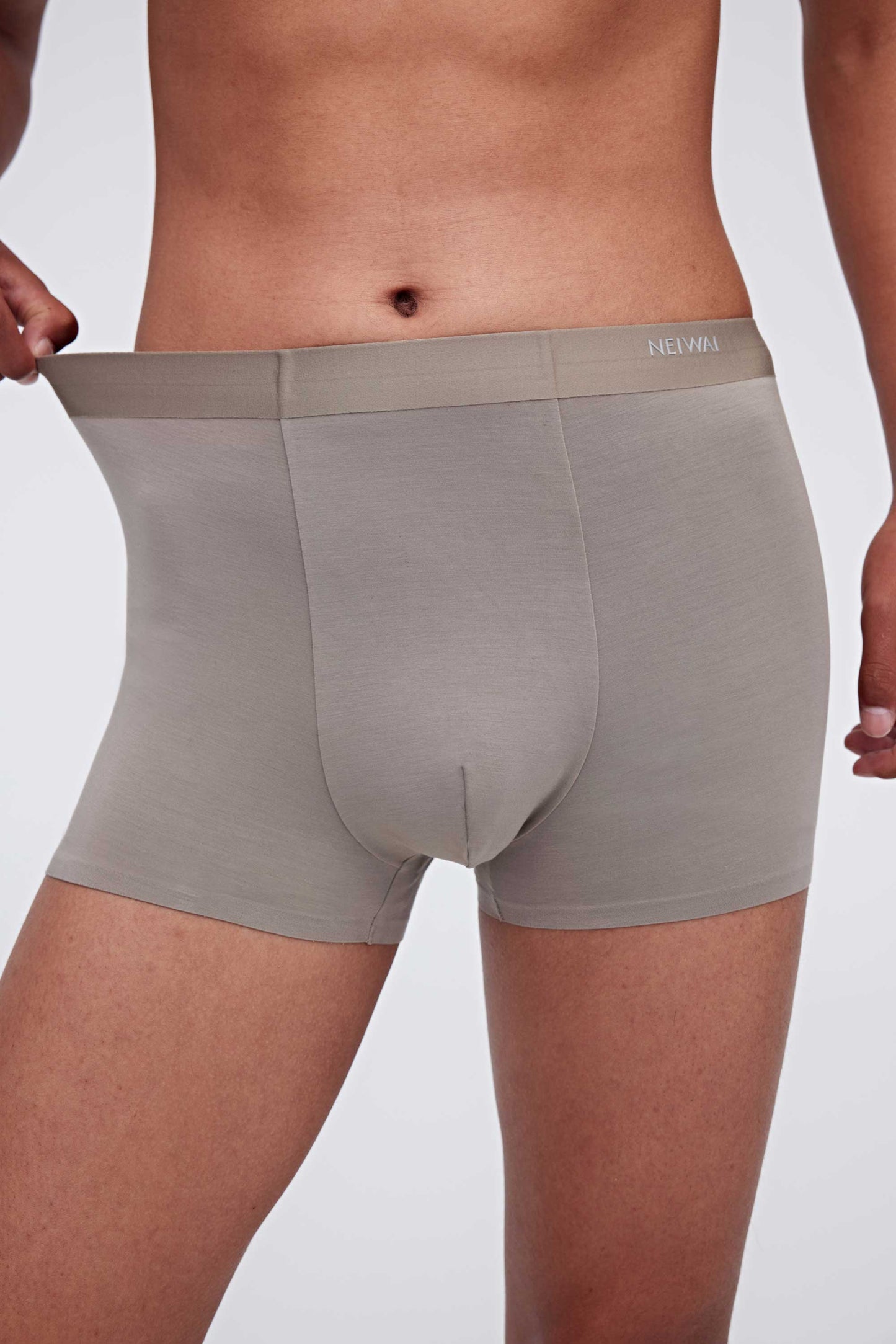 close up of the grey brief