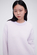 The Front of purple plush fleece pajama top