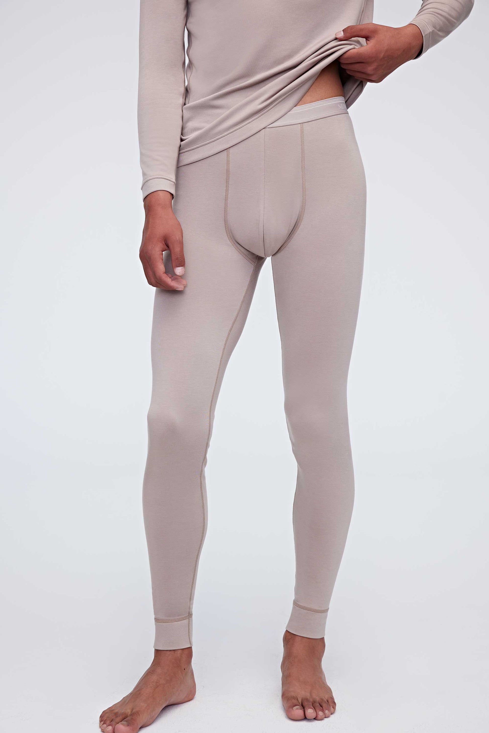 a ginger gray thermal pants