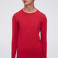 a red thermal top