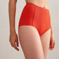 woman in orange bikini bottoms