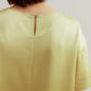 back of the satin green short sleeve