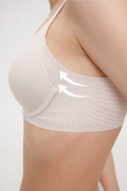 Detail of cream bra