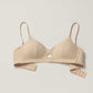 flat lay of nude bra 