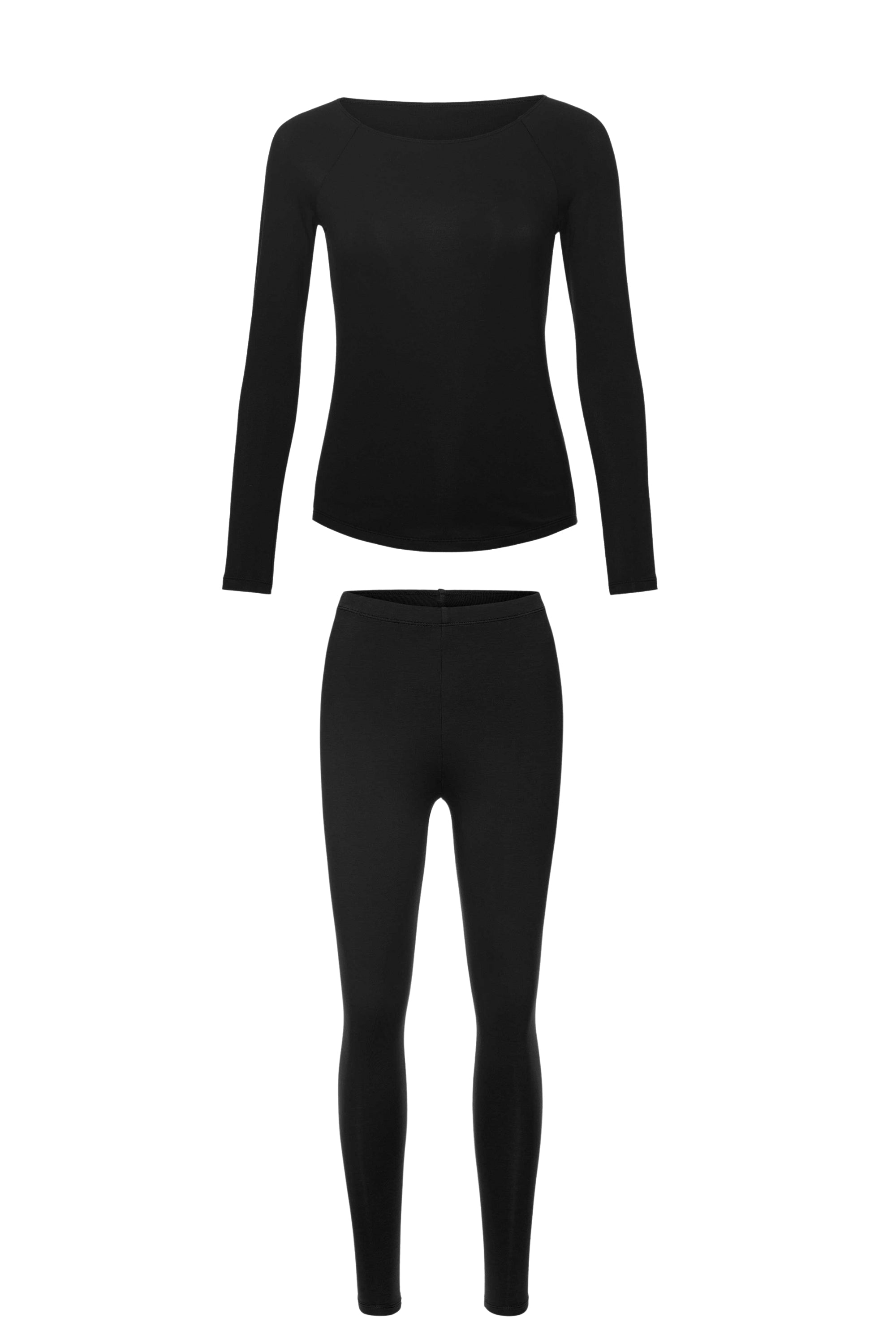 black thermal wear set