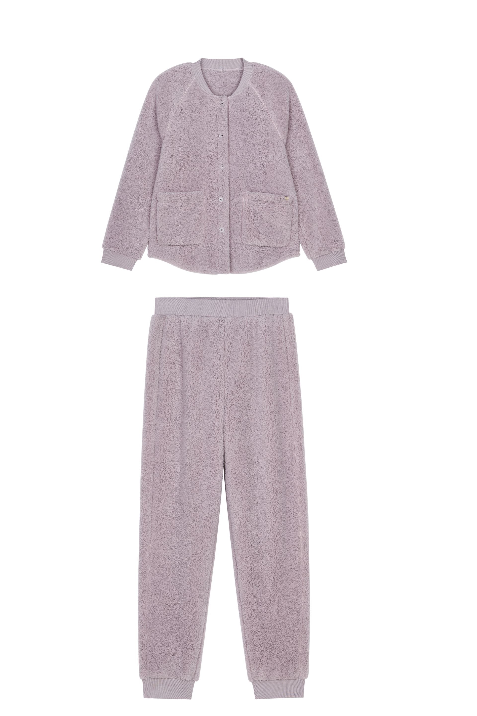 The purple Fleece Pajama set