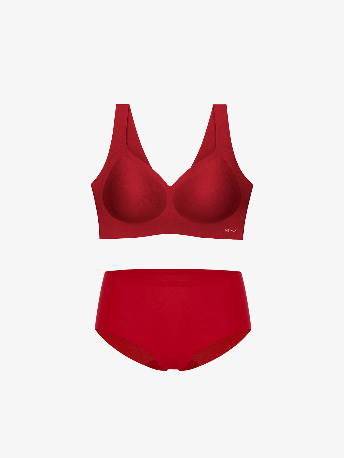 a red bra and a red brief