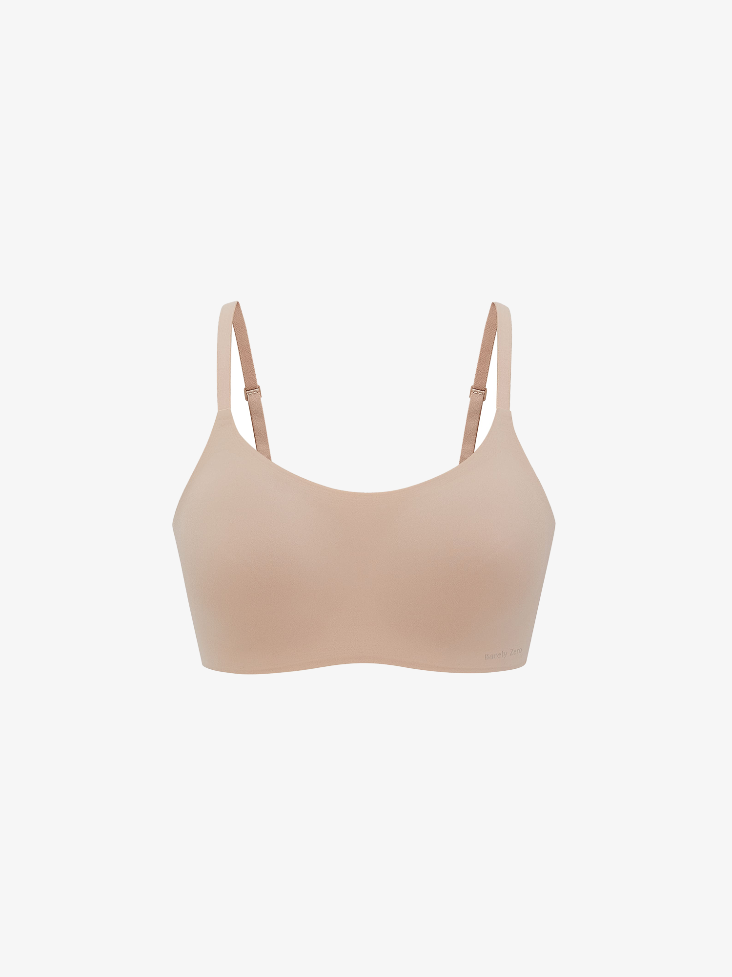 flat lay of nude bra