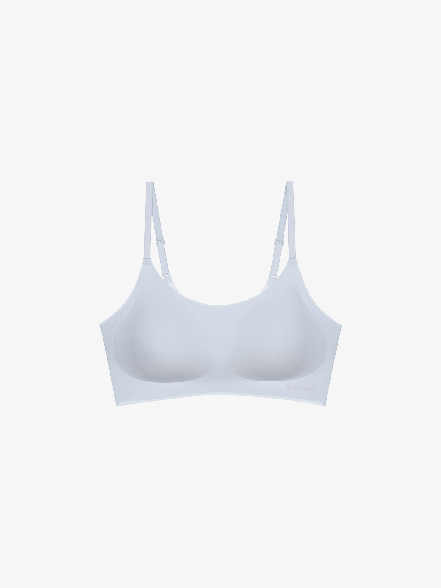 Flat lay of light blue bra