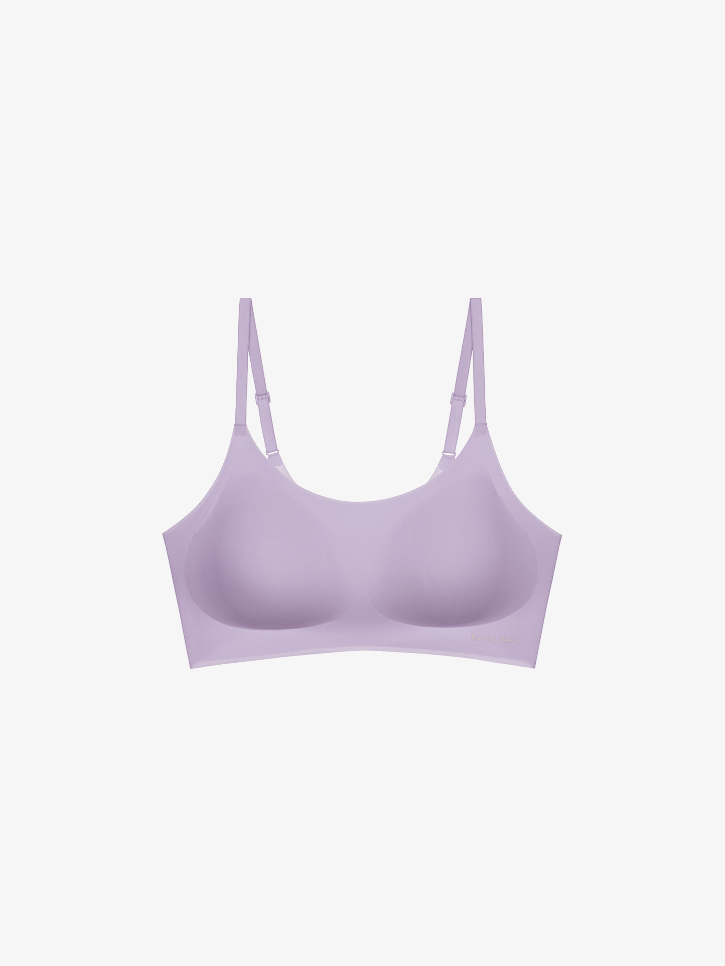 Flat lay of lavender bra