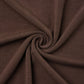 Fabric detail of brown wool seamless turtleneck top