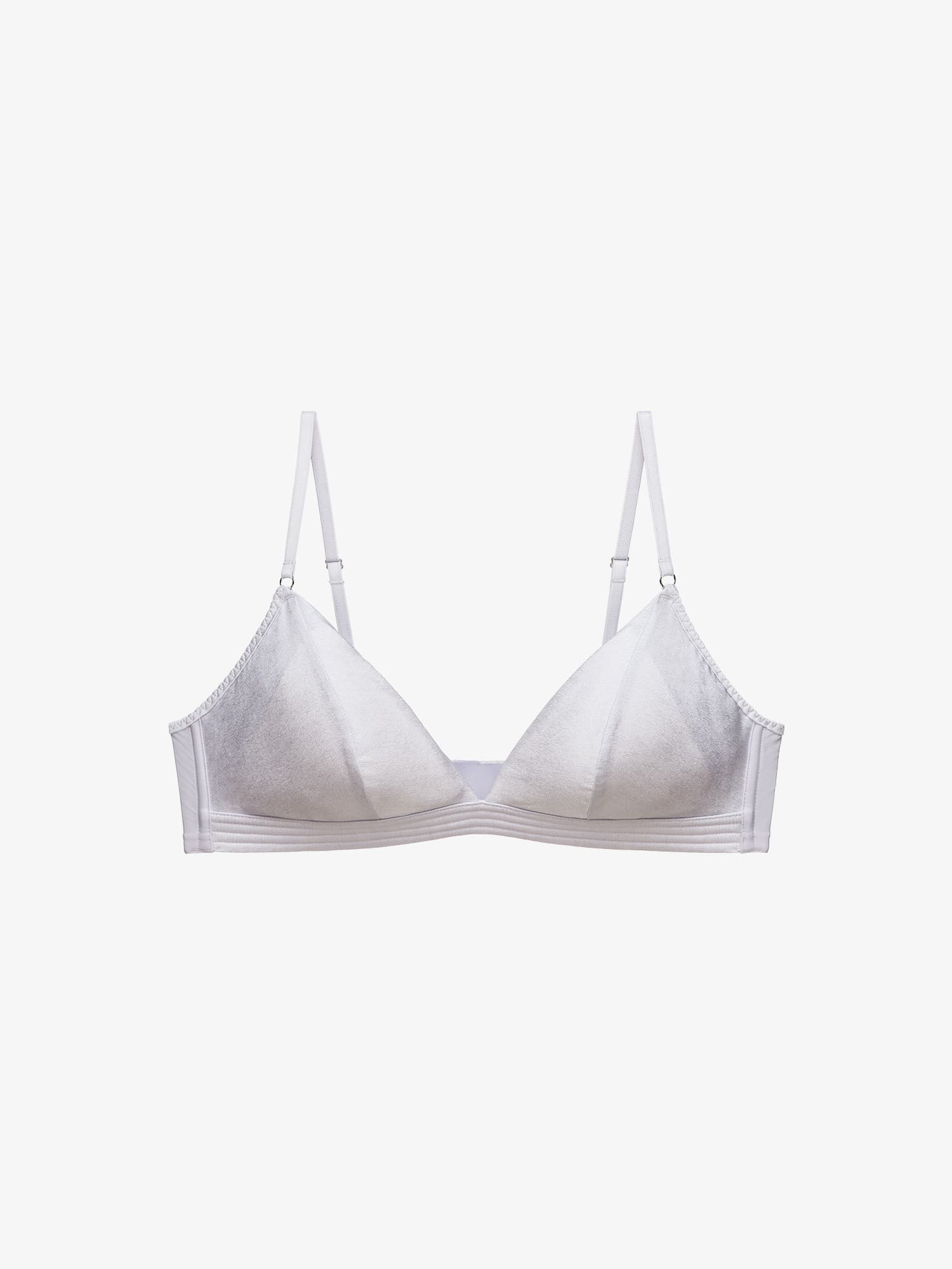 SilRiver Women's Silk Soft Cup Wirefree Bra Bralette Top with Smooth Satin, light purple