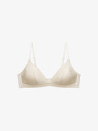 Self Silk Satin Triangle Bra